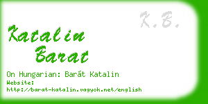 katalin barat business card